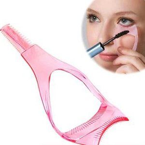 2 Pcs Eye Lash with Eyelash Comb (Pink)